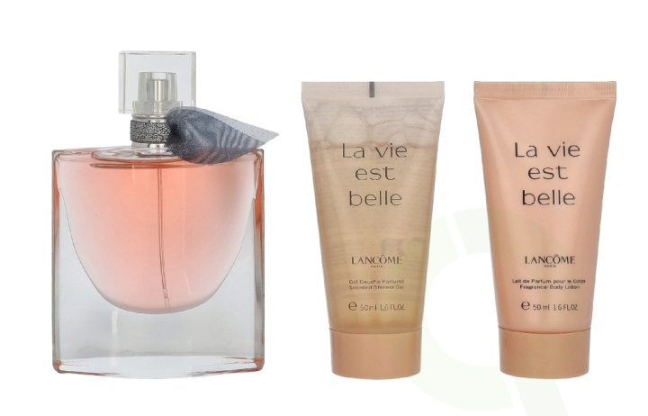 Lancome La Vie Est Belle Giftset 150 ml Edp Spray 50ml/Shower Gel 50ml/Body Lotion i gruppen SKØNHED & HELSE / Gaveæske / Gaveæske til hende hos TP E-commerce Nordic AB (D41087)