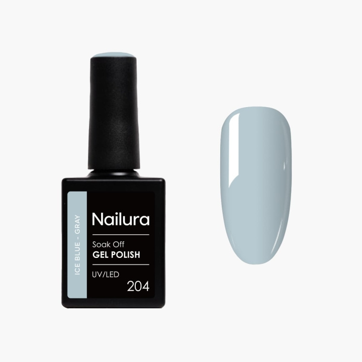 Nailura Gelpolish 204 – Isblågrå – 10 ml i gruppen SKØNHED & HELSE / Manicure / pedicure / Neglelak hos TP E-commerce Nordic AB (D41248)