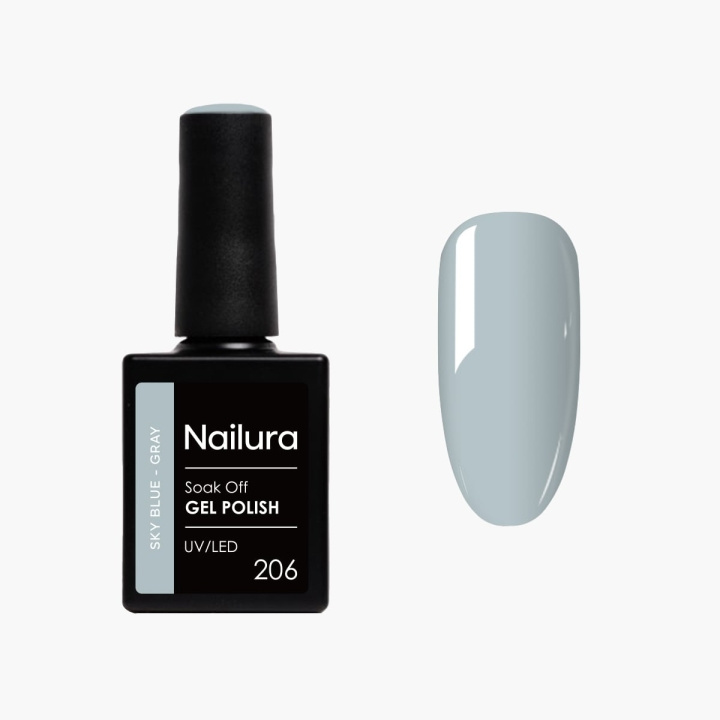 Nailura Gelpolish 206 – Sky Blue Grey – 10 ml i gruppen SKØNHED & HELSE / Manicure / pedicure / Neglelak hos TP E-commerce Nordic AB (D41249)