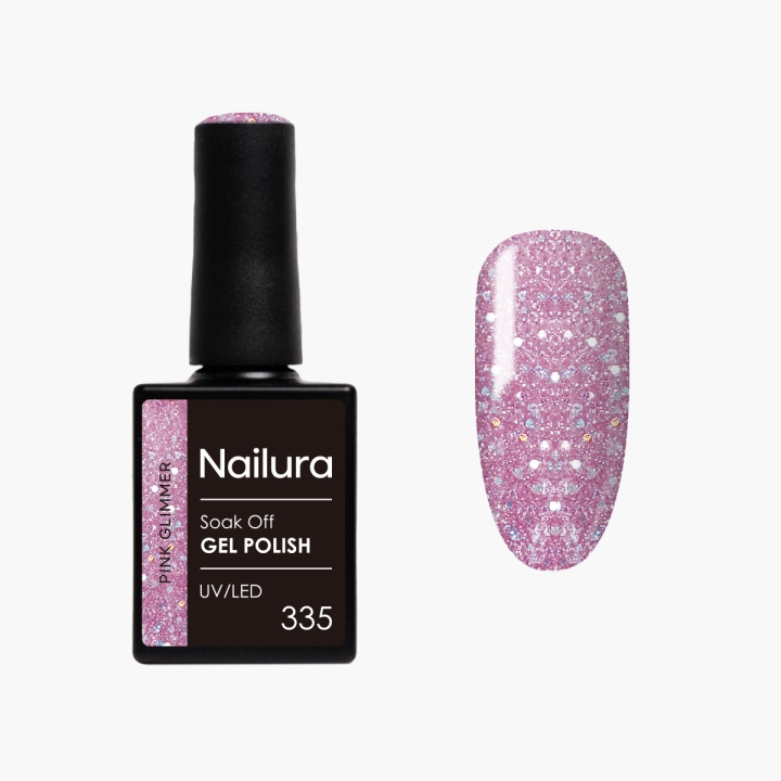 Nailura Gelpolish 335 – Pink Glimmer – 10 ml i gruppen SKØNHED & HELSE / Manicure / pedicure / Neglelak hos TP E-commerce Nordic AB (D41259)