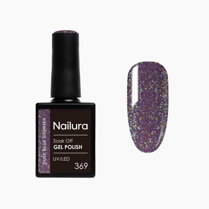 Nailura Gelpolish 369 – Dusk Blue Shimmer – 10 ml i gruppen SKØNHED & HELSE / Manicure / pedicure / Neglelak hos TP E-commerce Nordic AB (D41264)