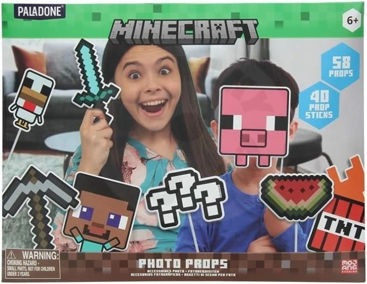 Paladone Minecraft-fotorequisitter – stort sæt (58 stk.) i gruppen LEGETØJ, BØRN & BABY / Spil / Brætspil hos TP E-commerce Nordic AB (D41297)