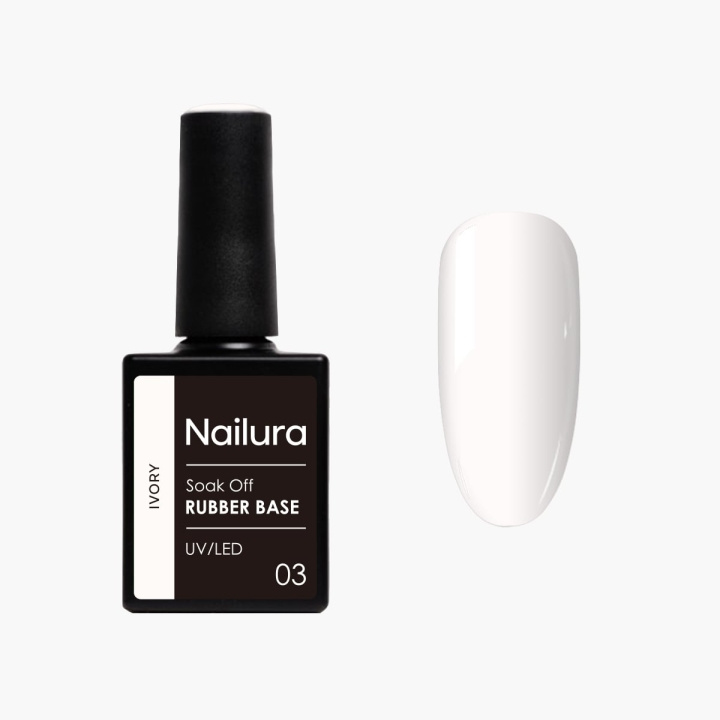 Nailura Rubber Base 3 – Ivory – 10 ml i gruppen SKØNHED & HELSE / Manicure / pedicure / Neglelak hos TP E-commerce Nordic AB (D41301)