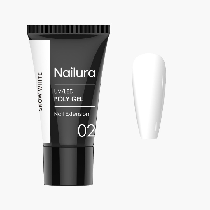 Nailura Poly Gel 2 – Snow White – 30 ml i gruppen SKØNHED & HELSE / Manicure / pedicure / Neglelak hos TP E-commerce Nordic AB (D41312)