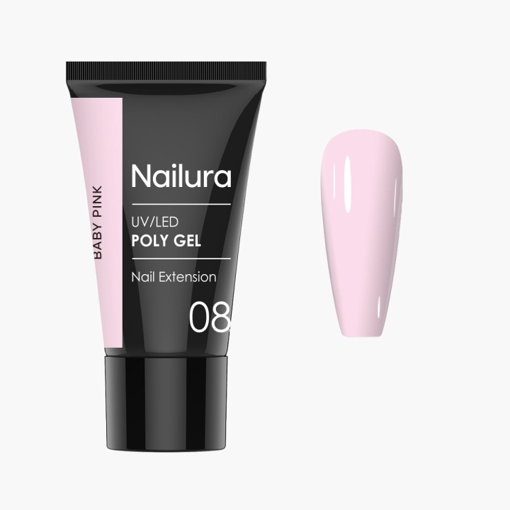 Nailura Poly Gel 8 – Baby Pink – 30 ml i gruppen SKØNHED & HELSE / Manicure / pedicure / Neglelak hos TP E-commerce Nordic AB (D41318)