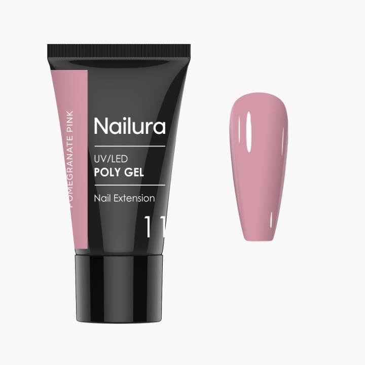 Nailura Poly Gel 11 – Pomegranate Pink – 30 ml i gruppen SKØNHED & HELSE / Manicure / pedicure / Neglelak hos TP E-commerce Nordic AB (D41320)