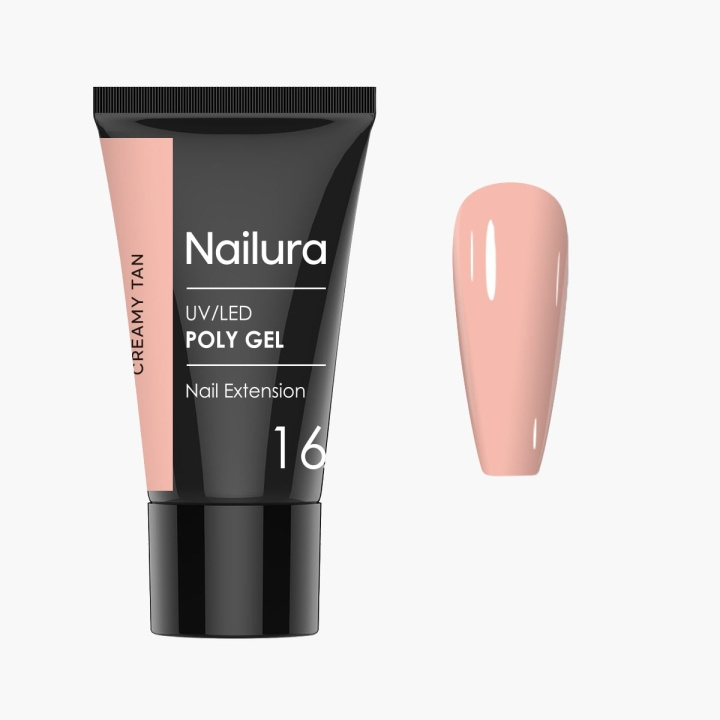 Nailura Poly Gel 16 – Creamy Tan – 30 ml i gruppen SKØNHED & HELSE / Manicure / pedicure / Neglelak hos TP E-commerce Nordic AB (D41336)