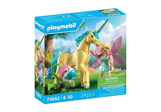 Playmobil Samlerobjekt: Enhjørning – Sunshine Blossom med fe (71842) i gruppen LEGETØJ, BØRN & BABY / Legetøj / Figurer, miniaturer og tilbehør hos TP E-commerce Nordic AB (D41344)