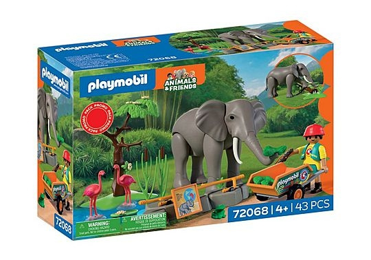 Playmobil Elefant med dyrepasser (72068) i gruppen LEGETØJ, BØRN & BABY / Legetøj / Figurer, miniaturer og tilbehør hos TP E-commerce Nordic AB (D41353)