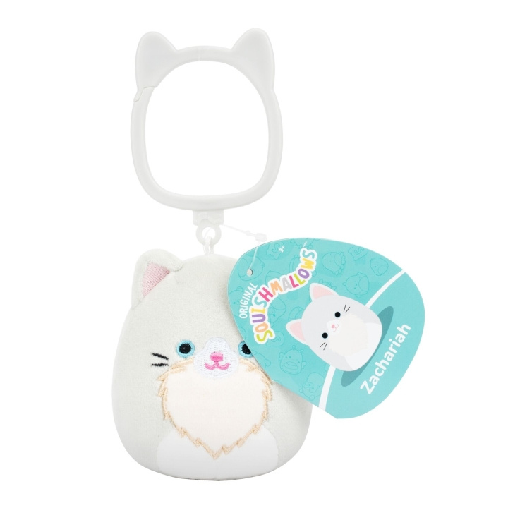 Squishmallows 9 cm P26 Clip-On – Zachariah Cat i gruppen LEGETØJ, BØRN & BABY / Legetøj / Figurer, miniaturer og tilbehør hos TP E-commerce Nordic AB (D41462)