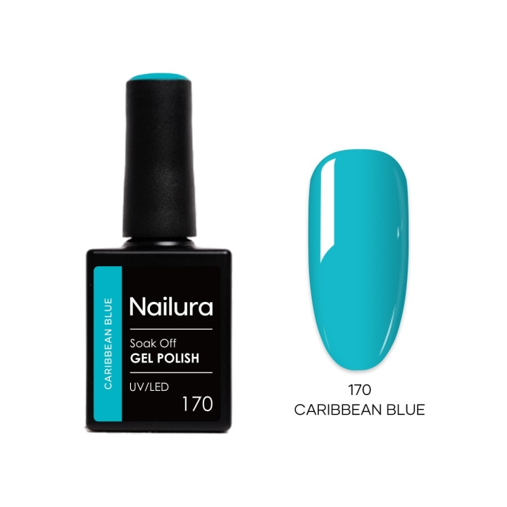 Nailura Gelpolish 170 – Caribbean Blue – 10 ml i gruppen SKØNHED & HELSE / Manicure / pedicure / Neglelak hos TP E-commerce Nordic AB (D41477)