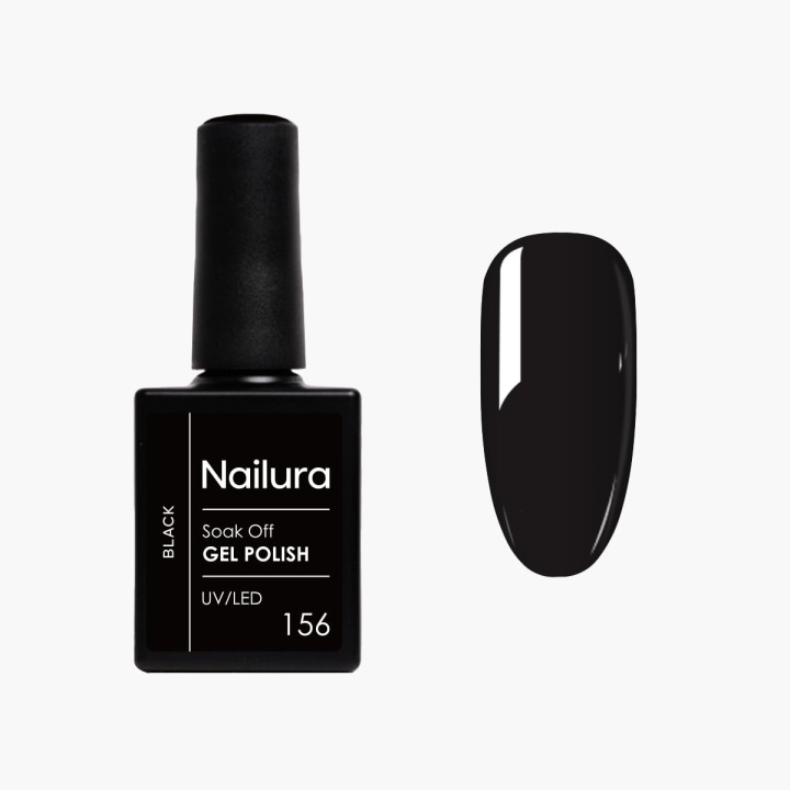 Nailura Gelpolish 156 – Sort – 10 ml i gruppen SKØNHED & HELSE / Manicure / pedicure / Neglelak hos TP E-commerce Nordic AB (D41502)