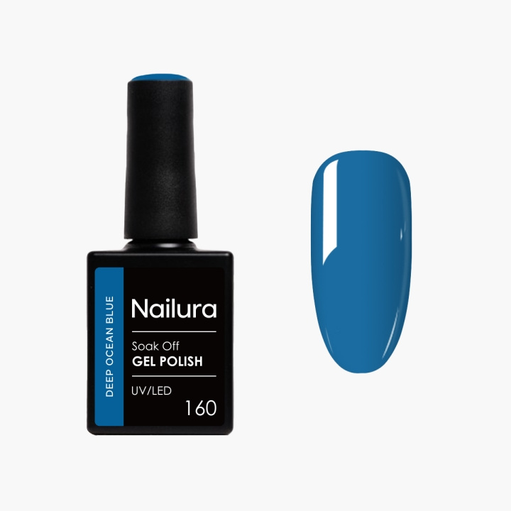 Nailura Gel Polish 160 – Deep Ocean Blue – 10 ml i gruppen SKØNHED & HELSE / Manicure / pedicure / Neglelak hos TP E-commerce Nordic AB (D41505)