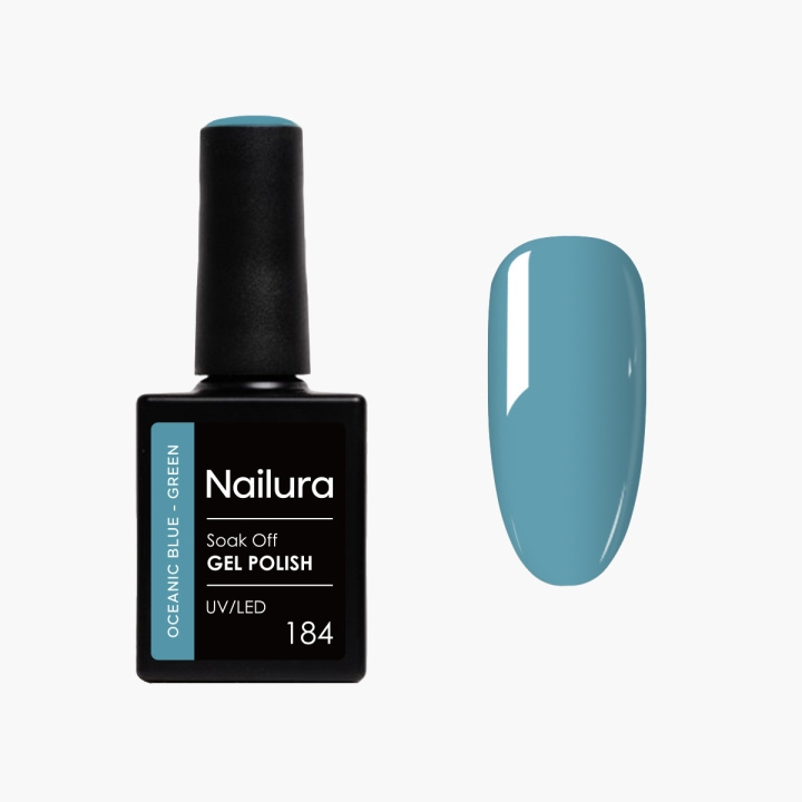 Nailura Gelpolish 184 – Oceanic Blue Green – 10 ml i gruppen SKØNHED & HELSE / Manicure / pedicure / Neglelak hos TP E-commerce Nordic AB (D41513)
