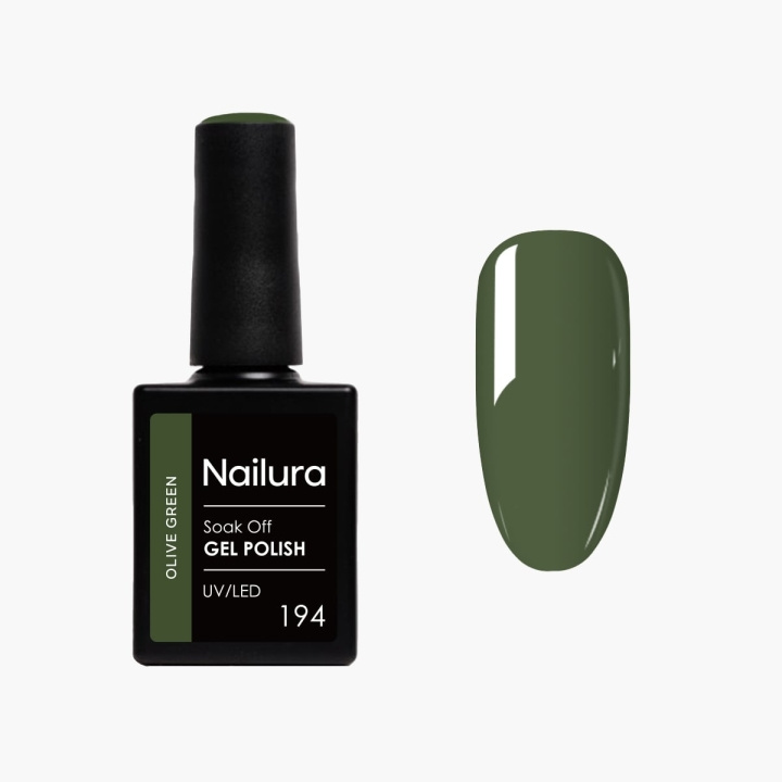 Nailura Gelpolish 194 – Olivengrøn – 10 ml i gruppen SKØNHED & HELSE / Manicure / pedicure / Neglelak hos TP E-commerce Nordic AB (D41516)