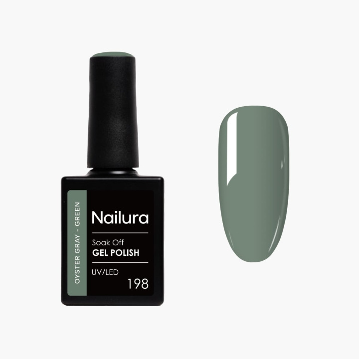 Nailura Gelpolish 198 – Oyster Gray Green – 10 ml i gruppen SKØNHED & HELSE / Manicure / pedicure / Neglelak hos TP E-commerce Nordic AB (D41518)