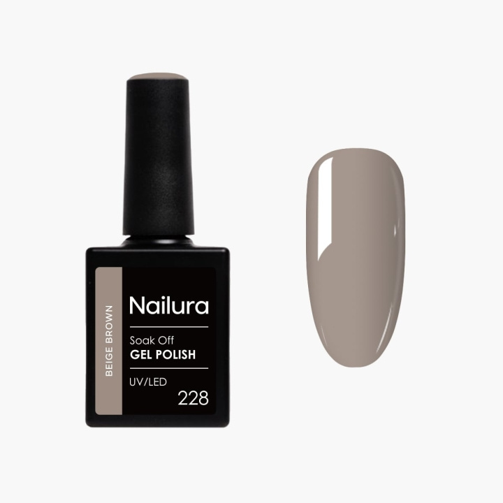 Nailura Gel Polish 228 – Beige Brown – 10 ml i gruppen SKØNHED & HELSE / Manicure / pedicure / Neglelak hos TP E-commerce Nordic AB (D41524)