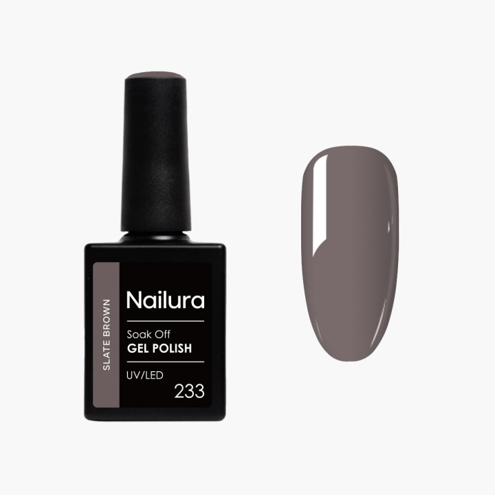 Nailura Gelpolish 233 – Slate Brown – 10 ml i gruppen SKØNHED & HELSE / Manicure / pedicure / Neglelak hos TP E-commerce Nordic AB (D41525)