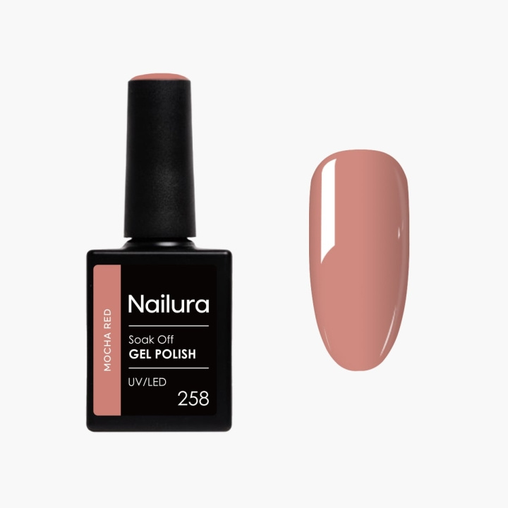 Nailura Gelpolish 258 – Mocha Red – 10 ml i gruppen SKØNHED & HELSE / Manicure / pedicure / Neglelak hos TP E-commerce Nordic AB (D41532)