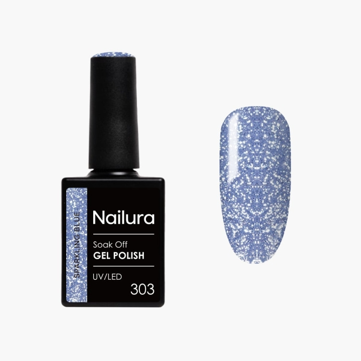 Nailura Gelpolish 303 – Sparkling Blue – 10 ml i gruppen SKØNHED & HELSE / Manicure / pedicure / Neglelak hos TP E-commerce Nordic AB (D41554)