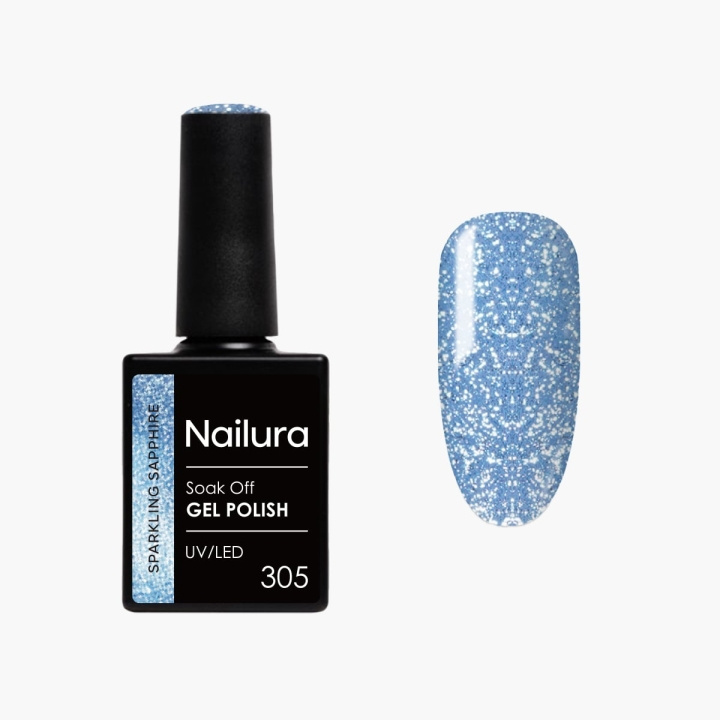 Nailura Gelpolish 305 Sparkling Sapphire – Blå – 10 ml i gruppen SKØNHED & HELSE / Manicure / pedicure / Neglelak hos TP E-commerce Nordic AB (D41556)