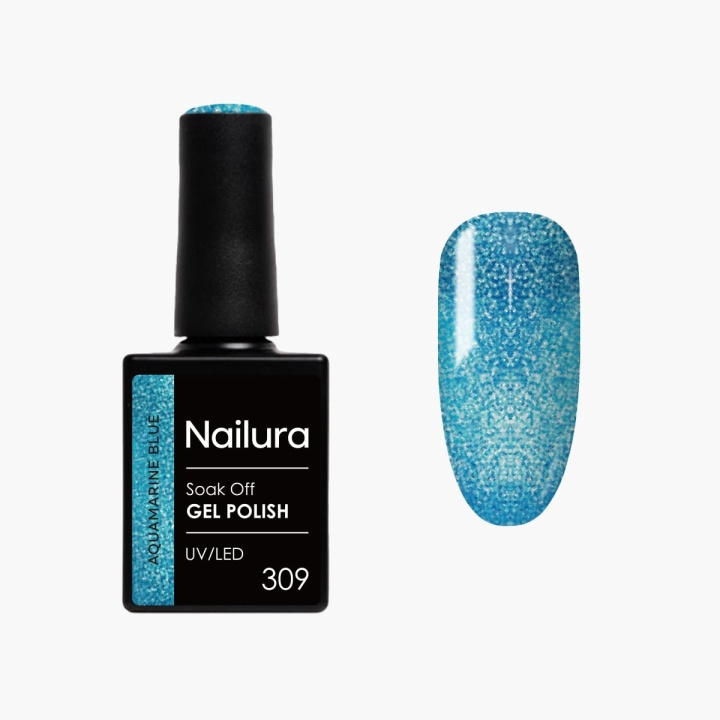 Nailura Gelpolish 309 – Akvamarinblå – 10 ml i gruppen SKØNHED & HELSE / Manicure / pedicure / Neglelak hos TP E-commerce Nordic AB (D41559)