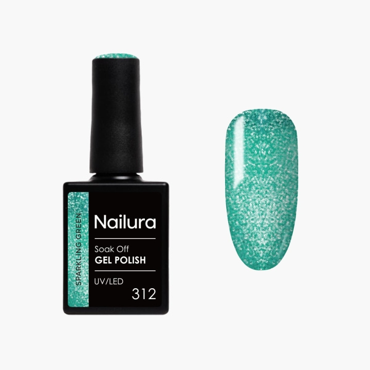 Nailura Gelpolish 312 – Sparkling Green – 10 ml i gruppen SKØNHED & HELSE / Manicure / pedicure / Neglelak hos TP E-commerce Nordic AB (D41561)