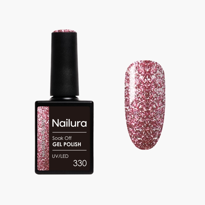 Nailura Gelpolish 330 – Magenta Flash – 10 ml i gruppen SKØNHED & HELSE / Manicure / pedicure / Neglelak hos TP E-commerce Nordic AB (D41572)