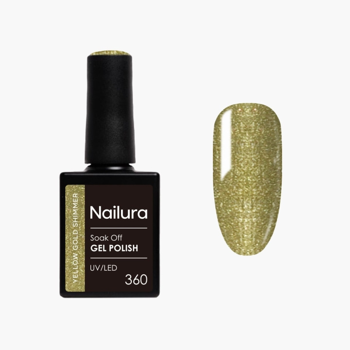 Nailura Gel Polish 360 – Yellow Gold Shimmer – 10 ml i gruppen SKØNHED & HELSE / Manicure / pedicure / Neglelak hos TP E-commerce Nordic AB (D41592)