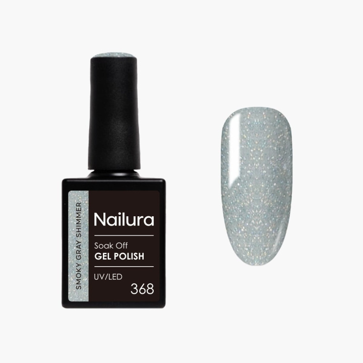 Nailura Gel Polish 368 – Smoky Gray Shimmer – 10 ml i gruppen SKØNHED & HELSE / Manicure / pedicure / Neglelak hos TP E-commerce Nordic AB (D41595)