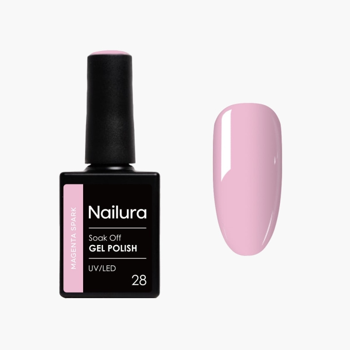 Nailura Gelpolish 28 – Magenta Spark – 10 ml i gruppen SKØNHED & HELSE / Manicure / pedicure / Neglelak hos TP E-commerce Nordic AB (D41612)