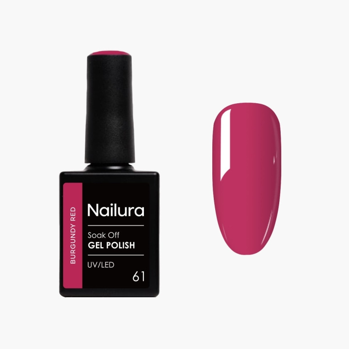Nailura Gelpolish 61 – Burgunderrød – 10 ml i gruppen SKØNHED & HELSE / Manicure / pedicure / Neglelak hos TP E-commerce Nordic AB (D41620)
