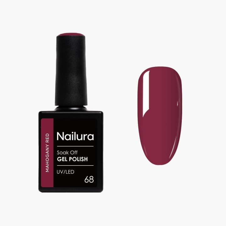 Nailura Gelpolish 68 – Mahogany Red – 10 ml i gruppen SKØNHED & HELSE / Manicure / pedicure / Neglelak hos TP E-commerce Nordic AB (D41621)