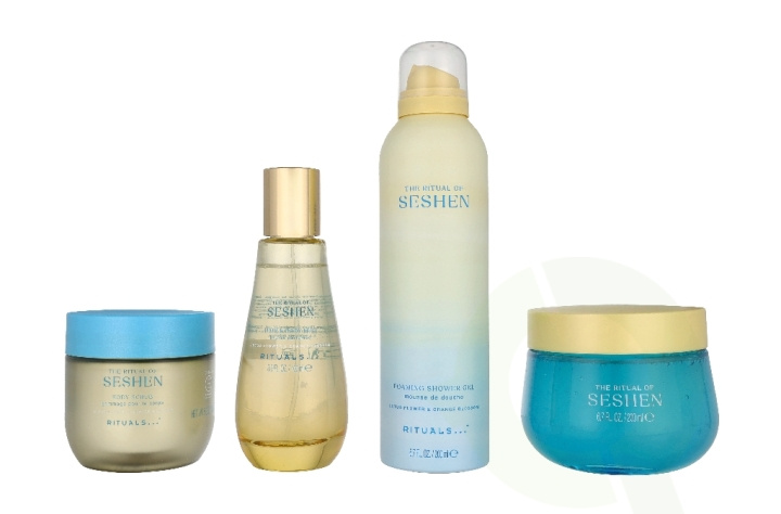 Rituals Seshen Set 650 ml Body Gel 200ml/Foaming Shower Gel 200ml/Body Scrub 150gr/Hair & Body Mist 100ml i gruppen SKØNHED & HELSE / Gaveæske / Gaveæske til hende hos TP E-commerce Nordic AB (D41709)