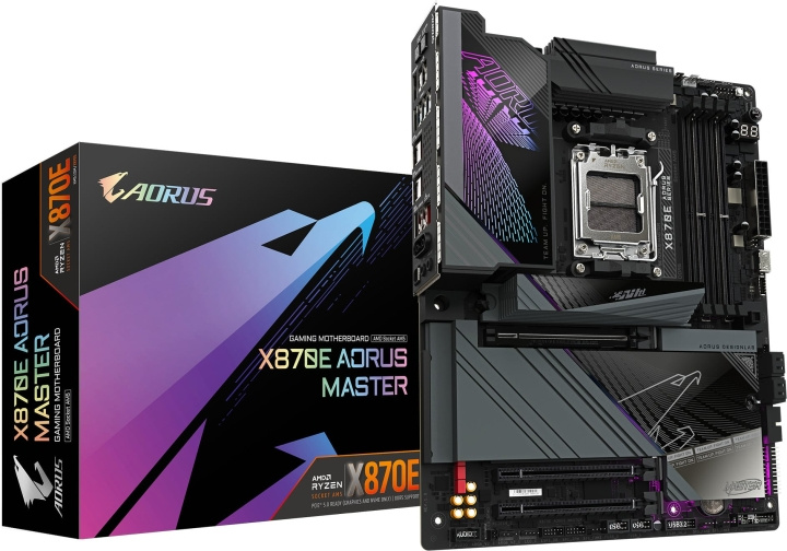 Gigabyte X870E AORUS MASTER ATX-bundkort i gruppen COMPUTERTILBEHØR / Computerkomponenter / Bundkort hos TP E-commerce Nordic AB (D41740)