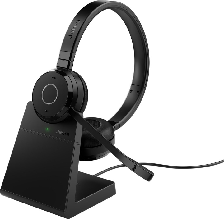 Jabra Evolve 65 TE Bluetooth-headset og opladningsstation, MS, USB-A, stereo i gruppen COMPUTERTILBEHØR / Computer Tilbehør / Headset hos TP E-commerce Nordic AB (D41761)