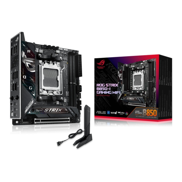 ASUS ROG STRIX B850-I GAMING WIFI AM5 Mini-ITX-bundkort i gruppen COMPUTERTILBEHØR / Computerkomponenter / Bundkort hos TP E-commerce Nordic AB (D41794)