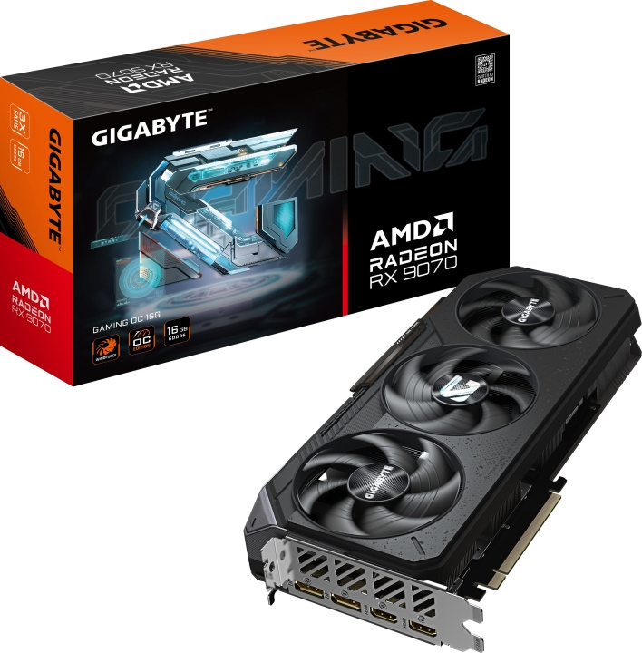 Gigabyte Radeon RX 9070 GAMING OC 16 GB grafikkort i gruppen COMPUTERTILBEHØR / Computerkomponenter / Grafikkort hos TP E-commerce Nordic AB (D41847)