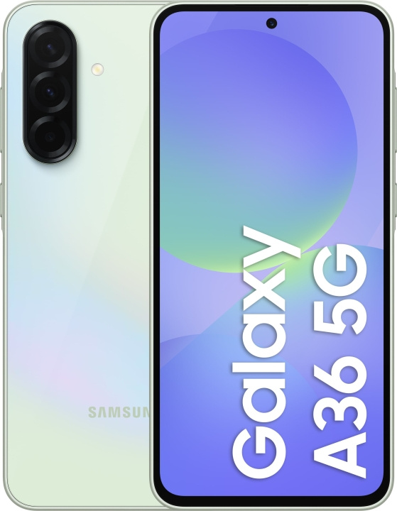 Samsung Galaxy A36 5G-telefon, 128/6 GB, lime i gruppen SMARTPHONES & TABLETS / Mobiltelefoner & smartphones hos TP E-commerce Nordic AB (D41854)