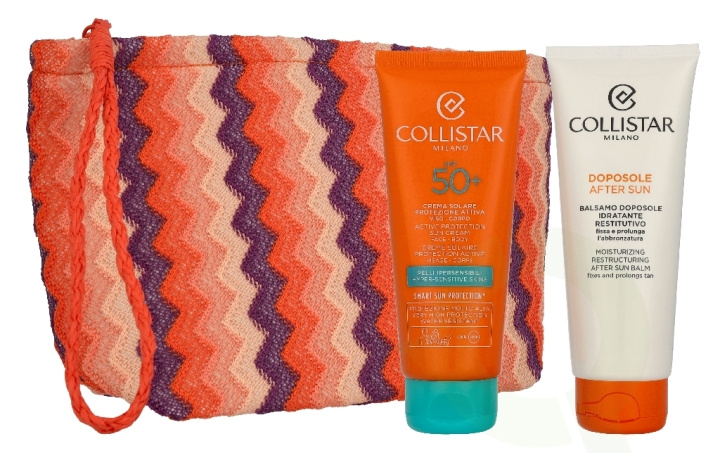 Collistar Sun Giftset 200 ml Sunscreen Active Protection Spf50+ 100ml/Aftersun Conditioner 100ml/Pouch i gruppen SKØNHED & HELSE / Hudpleje / Tanning / Solbeskyttelse hos TP E-commerce Nordic AB (D41942)