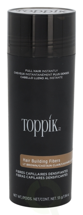 Toppik Hair Building Fibers - Light Brown 55 g i gruppen SKØNHED & HELSE / Hår og styling / Hår styling hos TP E-commerce Nordic AB (D41986)