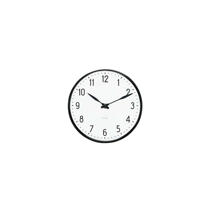 Arne Jacobsen Clocks Arne Jacobsen – Station vægur – Ø16 cm – Sort i gruppen HJEM, HUS & HAVE / Ure og tællere / Væg ure hos TP E-commerce Nordic AB (D42302)