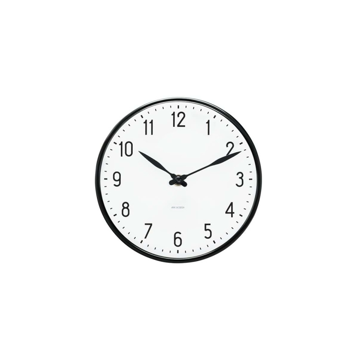 Arne Jacobsen Clocks Arne Jacobsen – Station vægur – Ø21 cm – Sort i gruppen HJEM, HUS & HAVE / Ure og tællere / Væg ure hos TP E-commerce Nordic AB (D42303)