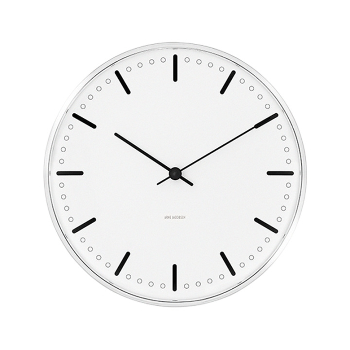 Arne Jacobsen Clocks Arne Jacobsen – City Hall vægur – Ø21 cm – Hvid i gruppen HJEM, HUS & HAVE / Ure og tællere / Væg ure hos TP E-commerce Nordic AB (D42304)