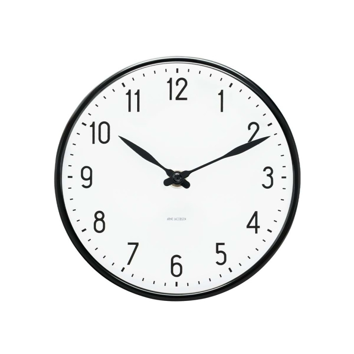 Arne Jacobsen Clocks Arne Jacobsen – Station vægur – Ø29 cm – Sort billede