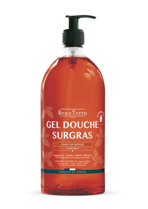 BeauTerra Ultra Rich Shower Gel - Monoï - 1 l i gruppen SKØNHED & HELSE / Hudpleje / Kropspleje / Bad & brusecreme hos TP E-commerce Nordic AB (D42332)