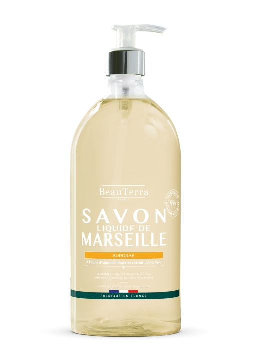 BeauTerra Marseille flydende sæbe – Surgras Amande Douce – 1 l i gruppen SKØNHED & HELSE / Hudpleje / Kropspleje / Duft sæbe hos TP E-commerce Nordic AB (D42336)