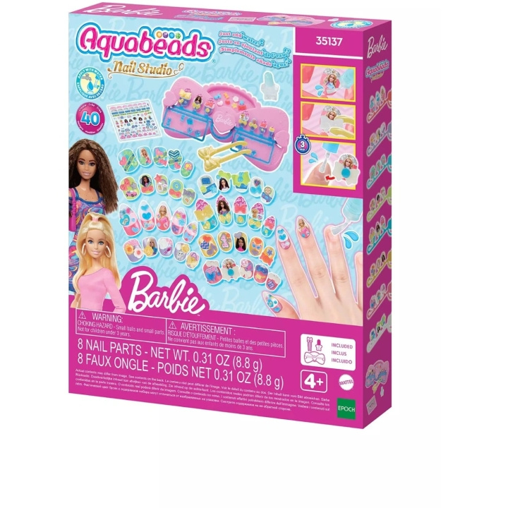 Aquabeads – Nail Studio Barbie Designer Kit (35137) i gruppen LEGETØJ, BØRN & BABY / Legetøj / Hobbyartikler hos TP E-commerce Nordic AB (D42349)