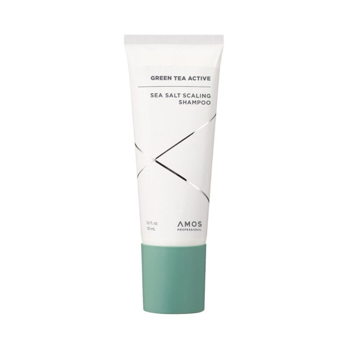 Amos Professional Green Tea Active Sea Salt Scaling Shampoo – Grøn – 150 ml i gruppen SKØNHED & HELSE / Hår og styling / Hårpleje / Shampoo hos TP E-commerce Nordic AB (D42494)