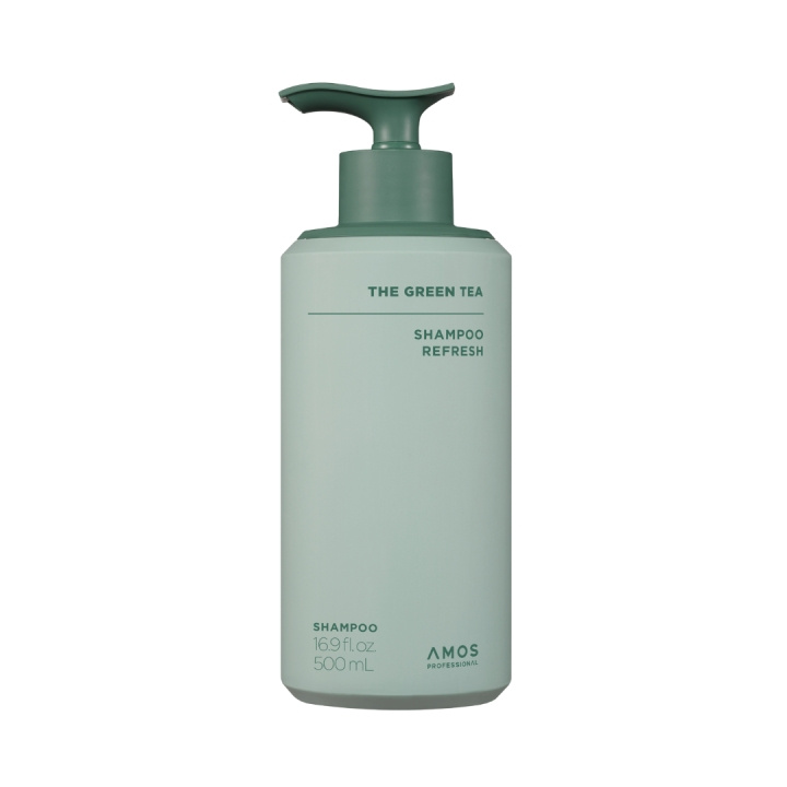 Amos Professional Green Tea Shampoo Refresh – Grøn – 500 ml i gruppen SKØNHED & HELSE / Hår og styling / Hårpleje / Shampoo hos TP E-commerce Nordic AB (D42504)